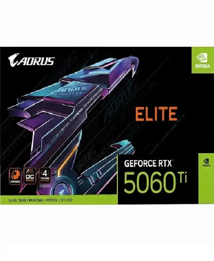 [889523049419] TARJETA DE VIDEO NVIDIA GEFORCE RTX5060TI 16GB GDDR7 GIGABYTE AORUS ELITE GV-N506TAORUS E-16GD 12M DE GARANTIA