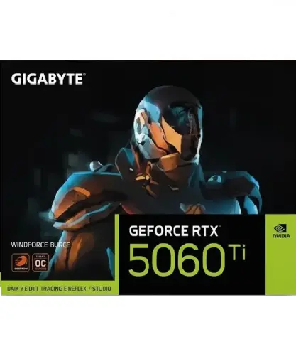 [889523050057] TARJETA DE VIDEO NVIDIA GEFORCE RTX5060TI 16GB GDDR7 GIGABYTE WINDFORCE GV-N506TWF2-16GD 12M DE GARANTIA