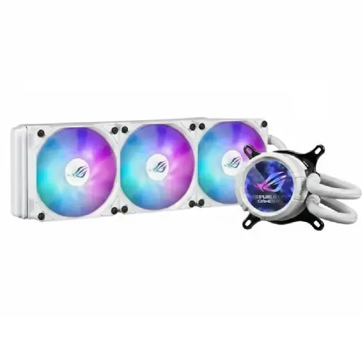 [197105579705] ENFRIAMIENTO LIQUIDO ASUS ROG STRIX LC III 360 ARGB LCD WHITE AURA SYNC 90RC00W2-M0AAY0 12M DE GARANTIA