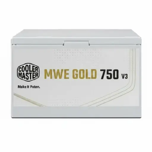 [884102130182] FUENTE COOLER MASTER 750W MWE V3 80 PLUS GOLD NO MODULAR BLANCA ATX 3.1 MPE-7506-ACAG-GUS 11M DE GARANTIA