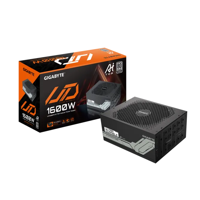 [810162141134] FUENTE GIGABYTE 1600W 80PLUS PLATINUM ATX MODULAR NEGRO GP-UD1600PM PG5 12M DE GARANTIA