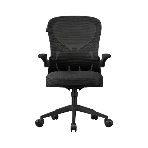 [7506215943352] SILLA ACTECK FLUX BASE EC343 MALLA ERGONOMICA NEGRO AC-943352 6M DE GARANTIA