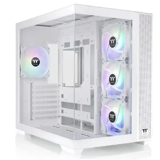 [841163095317] GABIENTE THERMALTAKE VIEW 380 TG ARGB SNOW ATX CRISTAL BLANCO CA-1Z2-00M6WN-00 12M DE GARANTIA
