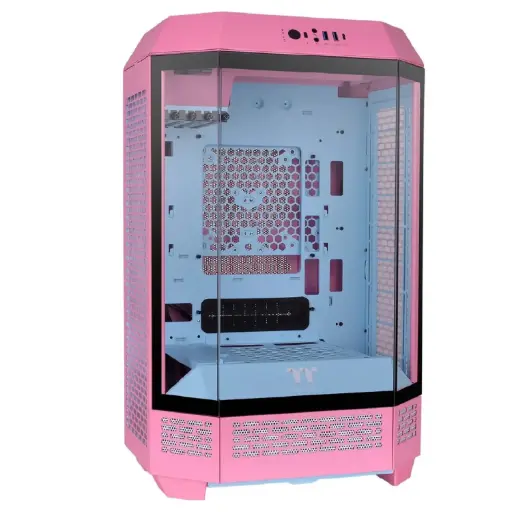 [841163093238] GABINETE THERMALTAKE THE TOWER 300 BUBBLE PINK MICRO ATX CRISTAL MICROTOWER ROSA CA-1Y4-00SAWN-00 12M DE GARANTIA