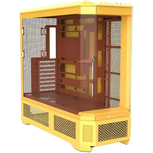 [840480304423] GABINETE THERMALTAKE VIEW 600 TG BUTTER CARAMEL M-ATX CRISTAL AMARILLO CA-11H-00FMWN-00 12M DE GARANTIA