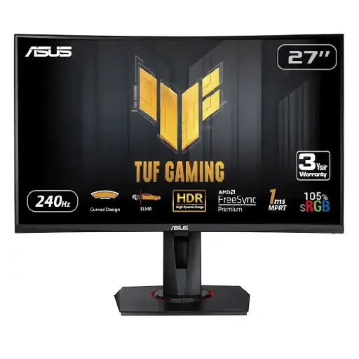 [197105156852] MONITOR 27 ASUS TUF GAMING VG27VQMY 1MS 240HZ FULL HD CURVO IPS DP HDMI 90LM0510-B04EB0 12M DE GARANTIA