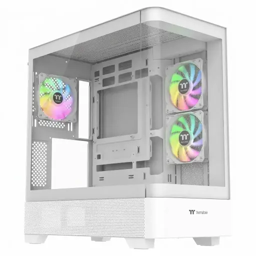 [840480300081] GABINETE THERMALTAKE VIEW 290 TG ARGB SNOW ATX CRISTAL MIDTOWER BLANCO CA-11G-00M6WN-00 12M DE GARANTIA