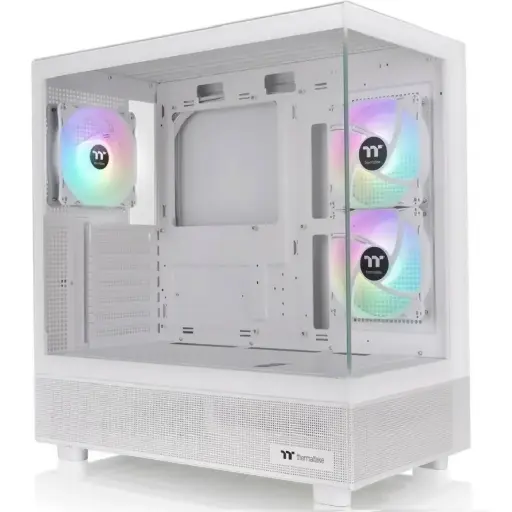 [841163094204] GABINETE THERMALTAKE VIEW 270 PLUS TG ARGB SNOW ATX CRISTAL MIDTOWER BLANCO CA-1Y7-00M6WN-01 12M DE GARANTIA