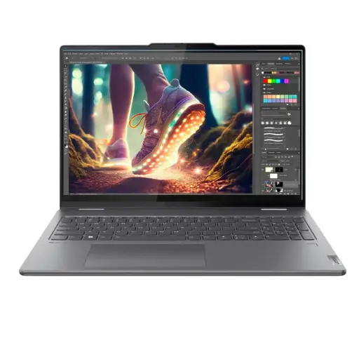 [197531069214] LAPTOP LENOVO YOGA CORE ULTRA 7 155U 1TB SSD 16GB DDR5 16 WUXGA TOUCH W11H TEC/ING GRIS 16IML9 83DL0002US 12M DE GARANTIA