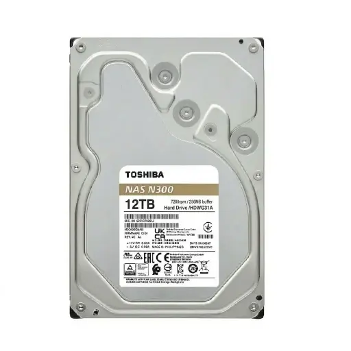 [723844001247] DD NAS TOSHIBA N300 12TB 3.5 HDWG51CXZSTA 11M DE GARANTIA 