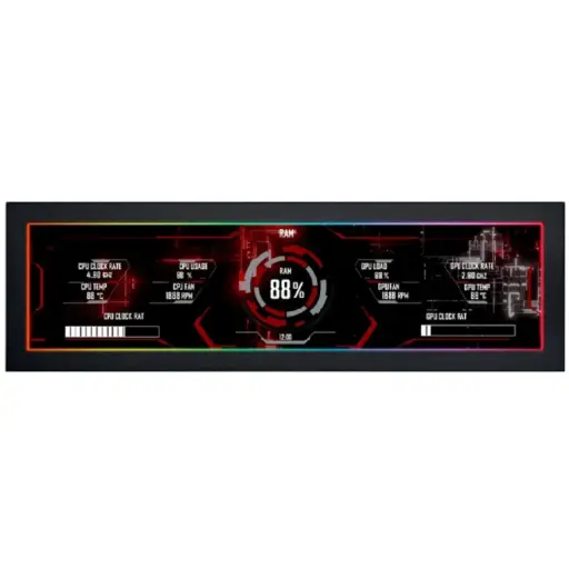 [840353051317] PANTALLA UNIVERSAL LCD LIAN LI 8.8" 60HZ IPS BORDE ARGB ORIENTACION HORIZONTAL/VERTICAL NEGRO SM088X 12M DE GARANTIA