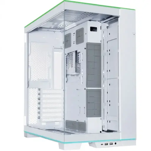 [840353044920] GABINETE LIAN LI O11 DINAMICO EVO RGB S/FUENTE ATX CRISTAL BLANCO G99.O11DERGBW.00 12M DE GARANTIA