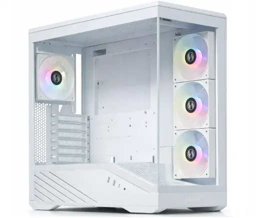 [840353048676] GABINETE LIAN LI VECTOR V100 ARGB S/FUENTE ATX CRISTAL BLANCO G99.V100RW.00 12M DE GARANTIA