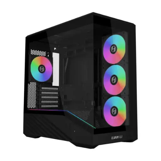 [840353052642] GABINETE LIAN LI VECTOR V100 MINI ARGB S/FUENTE M-ATX CRISTAL NEGRO V100RMIX 12M DE GARANTIA