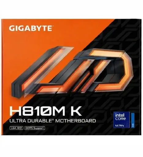 [889523047927] MOTHER INTEL H810M K GIGABYTE LGA1851 2xDDR5 128GB M-ATX 12M DE GARANTIA