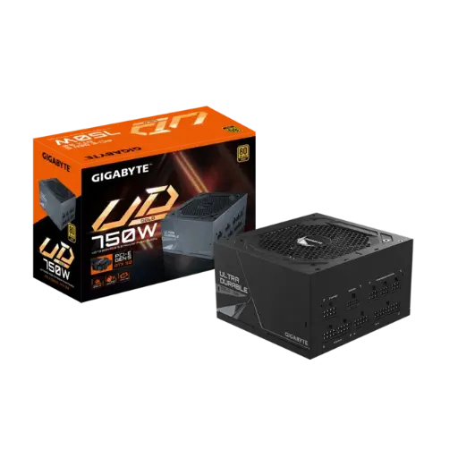 [810075657869] FUENTE GIGABYTE 750W 80PLUS GOLD ATX MODULAR NEGRO GP-UD750GM PG5 12M DE GARANTIA