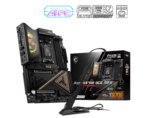 [824142451182] MOTHER AMD X870E MSI MEG ACE MAX AM5 4xDDR5 256GB ATX MEG X870E ACE MAX 12M DE GARANTIA