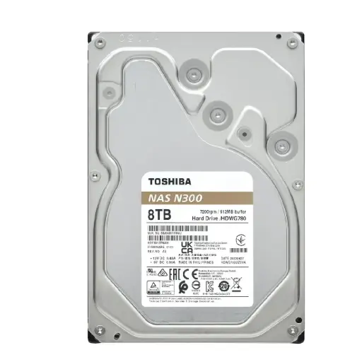 [723844001889] DD NAS TOSHIBA N300 8TB 3.5 HDWG780XZSTA 11M DE GARANTIA