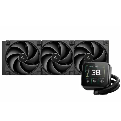 [6933412729648] ENFRIAMIENTO DEEPCOOL SPARTACUS 420 NEGRO RGB AM5/LGA1851 PANTALLA LCD R-SPT420-BKDSMP-G-1 12M DE GARANTIA