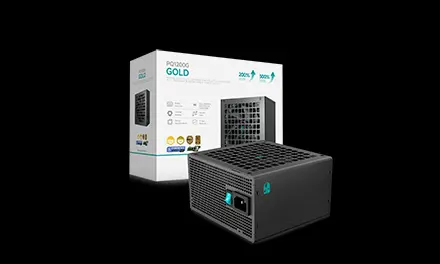 [6933412744832] FUENTE DEEPCOOL PQ1200G 1200W 80PLUS GOLD ATX R-PQC00G-FD1B-JGUS-V1 12M DE GARANTIA