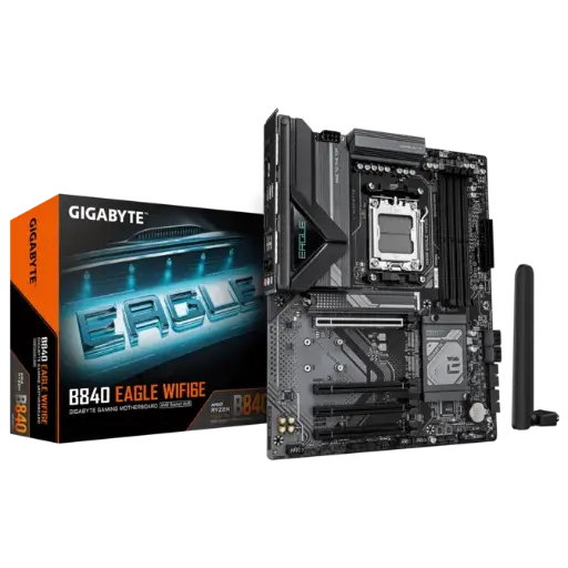 [889523054154] MOTHER AMD B840 GIGABYTE EAGLE WIFI6E AM5 4xDDR5 256GB ATX 12M DE GARANTIA