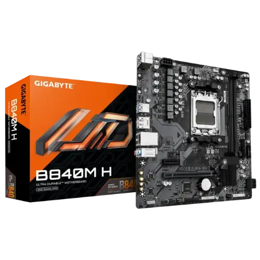 [889523054406] MOTHER AMD B840M H GIGABYTE AM5 2xDDR5 128GB M-ATX 12M DE GARANTIA