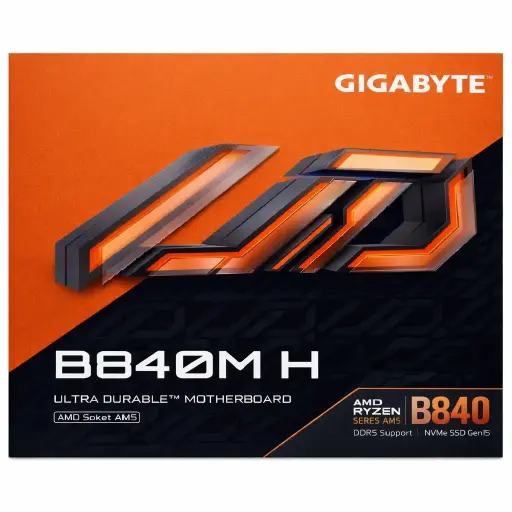 [889523054406] MOTHER AMD B840M H GIGABYTE AM5 2xDDR5 128GB M-ATX 12M DE GARANTIA