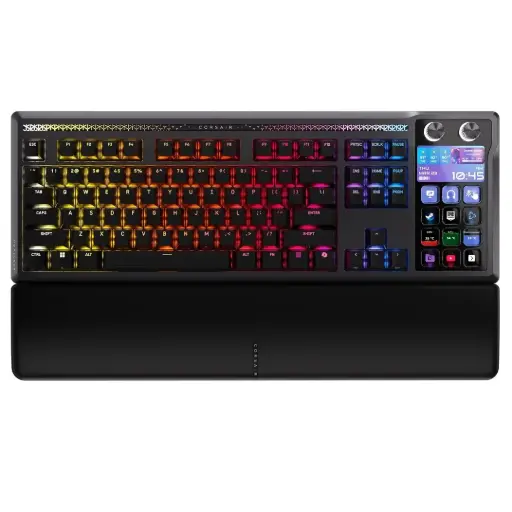 [840440407867] TECLADO CORSAIR GALLEON 100 SD MLX PULSE MECANICO RGB STREAM DECK INTEGRADO TECLAS LCD DIALES PANTALLA REPOSAMANOS MAGNETICO CH-912A31I-NA 12M DE GARANTIA
