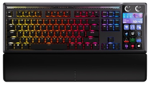 [840440407867] TECLADO CORSAIR GALLEON 100 SD MLX PULSE MECANICO RGB STREAM DECK INTEGRADO TECLAS LCD DIALES PANTALLA REPOSAMANOS MAGNETICO CH-912A31I-NA 12M DE GARANTIA