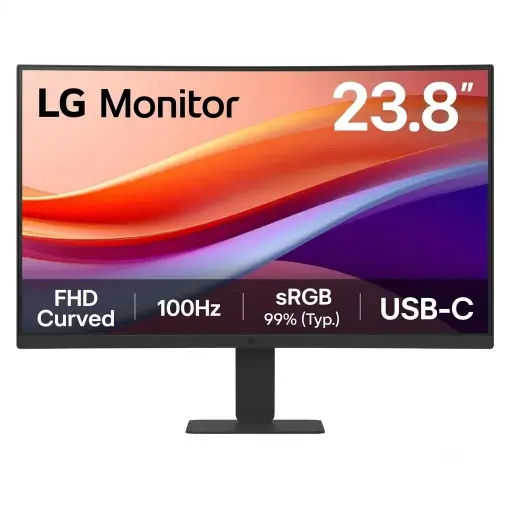 [8806096407424] MONITOR 24 LG 24U421A-B CURVO 5MS 100HZ FULL HD VA USB-C GARANTIA CON FABRICANTE