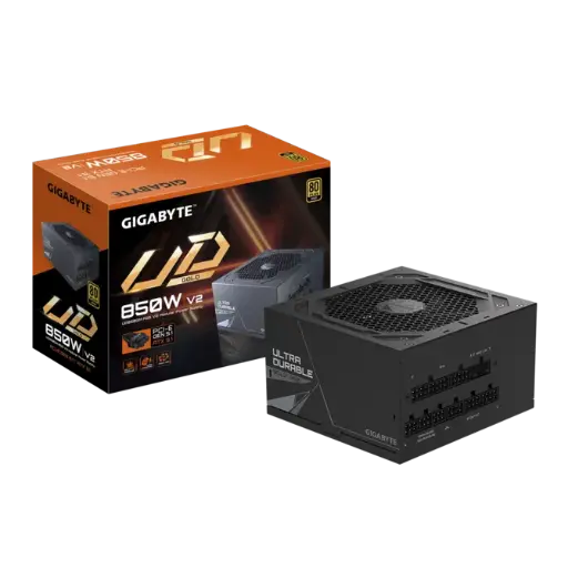 [810162144470] FUENTE GIGABYTE 850W 80PLUS GOLD ATX MODULAR NEGRO GP-UD850GM PG5 V2 12M DE GARANTIA