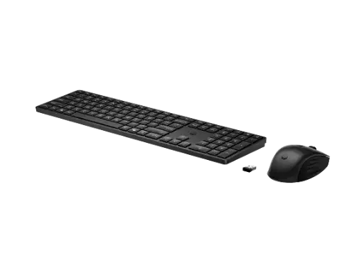 [198122959525] KIT TECLADO Y MOUSE HP 655 TEC/ESP INALAMBRICO USB-A NEGRO 4R009UT GARANTIA CON FABRICANTE