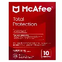 LICENCIA ANTIVIRUS MCAFEE TOTAL PROTECTION 10 DISPOSITIVOS MTP61LNRXRDAM SIN GARANTIA