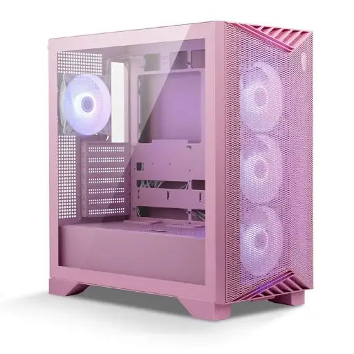 [824142467794] GABINETE MSI GUNGNIR 212R PINK ARGB M-ATX AVENT USB-C C/TEMPLADO S/FUENTE MPG GUNGNIR 212R PZ PINK 12M DE GARANTIA