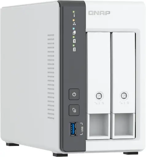 [885022027415] SERVIDOR QNAP TS-216G-US CORTEX-A55 2.0GHZ 4GB DDR4 2BAHIAS WHITE S/N DISCOS 12M DE GRANTIA