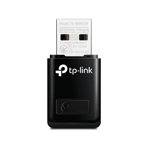 [845973050696] ADAPTADOR TPLINK TL-WN823N 300MBPS 2.4GHZ USB MINI 12M DE GARANTIA