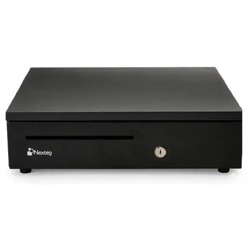 [7501811271809] CAJON DE DINERO NEXTEP 5 BILLETES 8 MONEDAS NE-515 NEGRO METAL RJ11 GARANTIA CON EL FABRICANTE