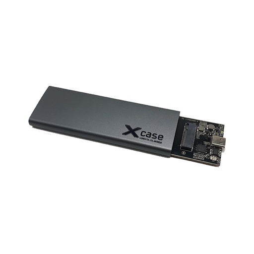 [702735758354] CASE XCASE M.2 SATA A TIPO C 3.1 USB NEGRO CASEM2-NGFF 03M DE GARANTIA