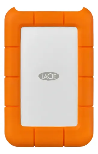 [763649111673] DD EXTERNO LACIE RUGGED 1TB USB C 3.0 NARANJA PLATA STFR1000800 11M GARANTIA