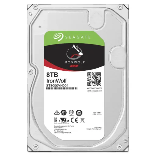 [763649110874] DD SEAGATE NUEVO 8TB 3.5" IRONWOLF(NAS) ST8000VN004 11M DE GARANTIA