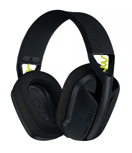[097855165763] DIADEMA LOGITECH G435 LIGHTSPEED BLUETOOTH USBC NEGRO/AMARILLO 981-001049 11M DE GARANTIA