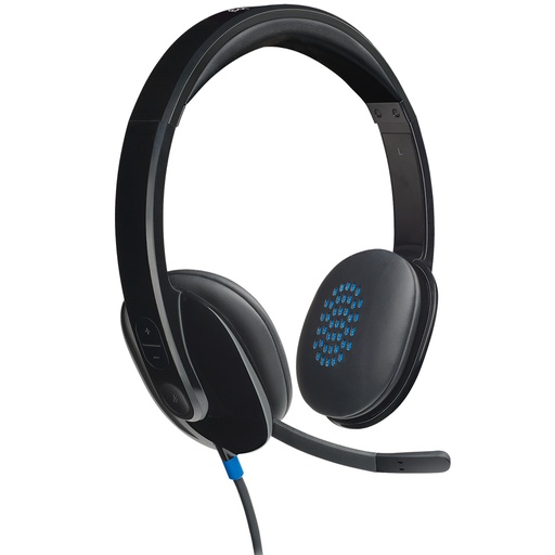 [097855089601] DIADEMA LOGITECH H540 STEREO NEGRO USB 981-000510 11M DE GARANTIA