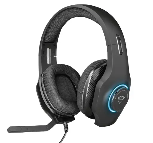 [8713439231380] DIADEMA TRUST GAMING GXT455 TORUS NEGRO 3.5MM/USB RGB MIC OMNIDIRECCIONAL PC/MAC/CONSOLAS/MOVIL  23138 3M DE GARANTIA