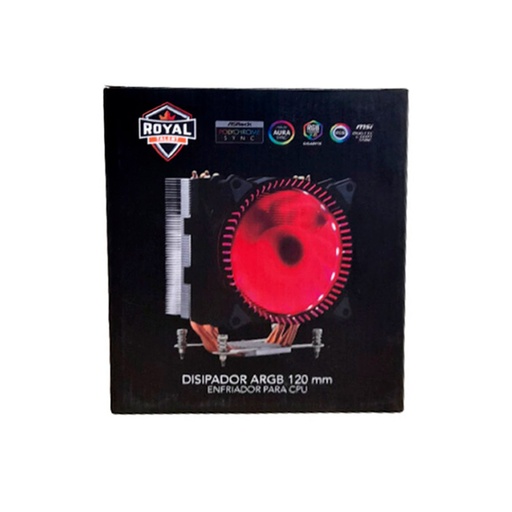 [702735758606] DISIPADOR ROYAL TALENT F120 ARGB SOCKET AMD 11M DE GARANTIA