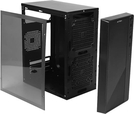 [7506215933063] GABINETE ACTECK KIOTO GC220 ACRILICO NEGRO MATX AC-933063 1M DE GARANTIA