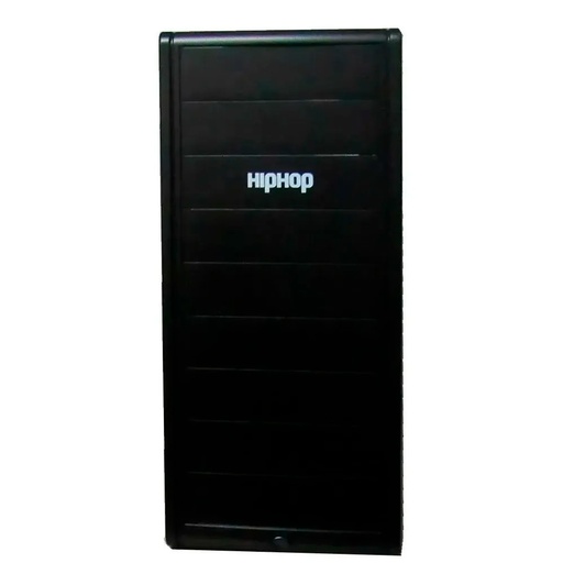 [75030246426500] GABINETE HIP HOP 9 BAHIAS ATX NEGRO FUENTE INCLUIDA MULTIQUEMADORA CASE-901