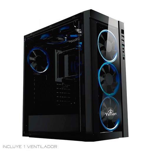 [7503024642780] GABINETE YEYIAN GAMER YNH-B2100 BLADE 2100 LAT C-T 1VEN LED-USB GARANTIA CON EL FABRICANTE