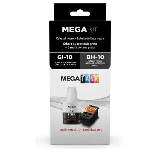 [660685213449] KIT CANON CABEZAL Y TINTA BH-10/GI-10 PGBK COM/GM2010 G6010 GM4010 G7010 3418C005AA SIN GARANTIA