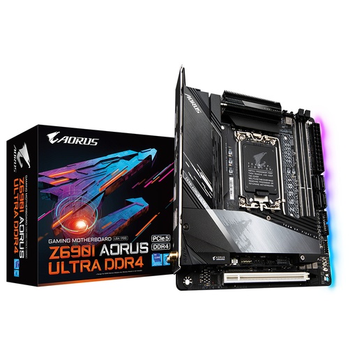 [889523030004] MOTHER INTEL Z690I GIGABYTE AORUS ULTRA LGA1700 2xDDR5 128GB M-ATX 1AÑO DE GARANTIA