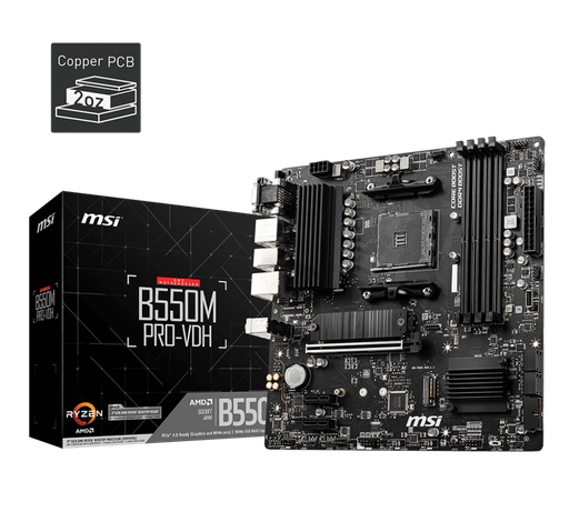 [824142227213] MB MSI B550M PRO WIFI RYZEN AM4 DDR4 128GB M-ATX B550M PRO-VDH 11M DE GARANTIA